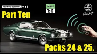 Building a 1:6 Mustang GT500 from DeAgostini. Part 10. Packs 24 and 25.