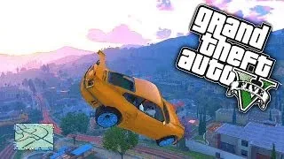 GTA 5 Funny Moments #46 'GATE LAUNCH GLITCH!' with KSI, Zerkaa, MM7Games, Behzinga & TBJZL! (GTA V)