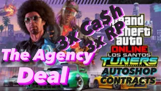 3x Ca$h & RP - The Agency Deal - Auto Shop Contracts - GTA V Online