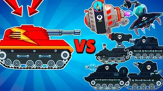 COMMON TANK TITAN vs ALL TANK BOSSES - Hills of Steel! Tank Boss Fight Game