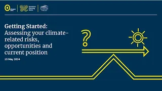 Getting Started: Assessing your climate related risks, opportunities and current position