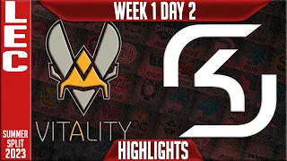 VIT vs SK Highlights | LEC Summer 2023 W1D2 | Team Vitality vs SK Gaming