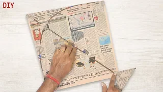 How to Make Newspaper Kite At Home | DIY Kite -Art Crafts And Ideas By SD