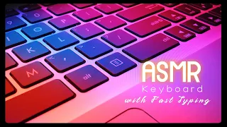 ASMR Keyboard Typing | Sleep | Study | Focus | Black Screen