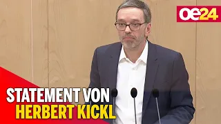Herbert Kickl über Misstrauensantrag gegen Blümel
