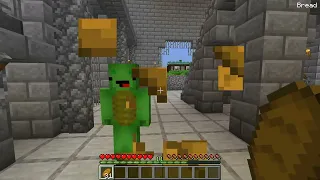 JJ and Mikey Survived 100 Days From Scary LUNAR MOON in Minecraft Challenge Maizen