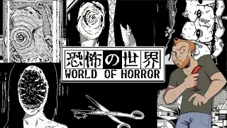 Let's Play World of Horror gameplay - JUNJI ITO STYLE HORROR GAME!