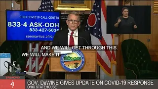 WATCH | Governor Mike DeWine gives update on the COVID-19 response