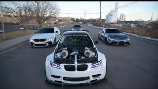 Terrorizing the streets in Twin turbo LS swapped “ N54” Bmw ! + drifting shenanigans !!!