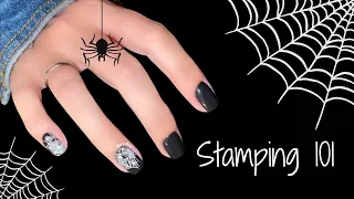 Halloween nail art: stamping 101 | Dip powder with gel liquids