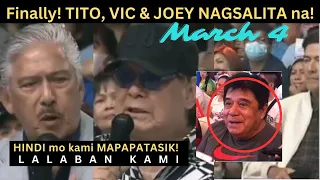 FINALLY! Tito Vic at Joey NAGSALITA na Hinggil sa Isyung PAGPAPATALSIK sa kanila ni Jalosjos