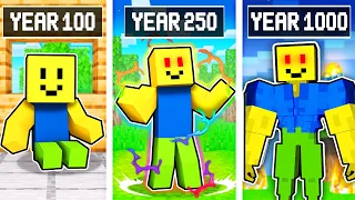 Surviving 1000 YEARS of Minecraft!