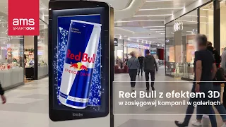 Red Bull z efektem 3D na Digital Indoor w galeriach handlowych