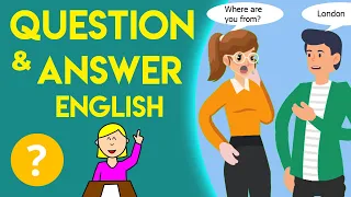 Question and answer English speaking practice conversation with subtitles #1