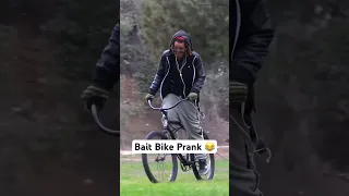 Bait Bike Prank 😂 #joeysalads #pranks #Shorts