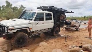 Camping in the wild 🏕️ 🔥 AUSTRALIAS MOST ICONIC FISH FOR LUNCH!