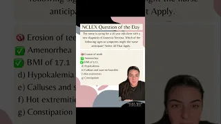 NCLEX question of the day Pt. 23 - mental health SATA