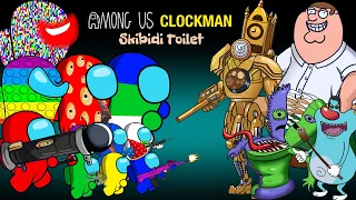 어몽어스 VS Skibidi Toilet Multiverse (Titan ClockMan) | FUNNY AMONG US ANIMATION