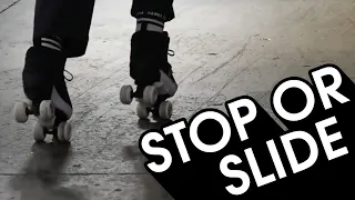 HOW TO STOP OR TRICK SLIDE ON ROLLER SKATES TUTORIAL