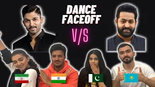 Allu Arjun V/S Jr. NTR Dance War | Who is better dancer ? | Foreigners React