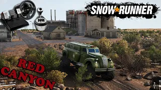 SnowRunner | Red Canyon | C.C.M. 38 airflow tanker truck | Mods Showcase | PC Gameplay