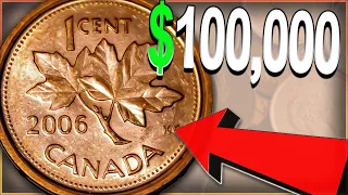 10 SUPER RARE CANADIAN PENNIES WORTH MONEY - CANADIAN ONE CENT COINS TO LOOK FOR!!