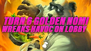 Turn 6 Golden Nomi Wreaks Havoc on a Lobby | Dogdog Hearthstone Battlegrounds