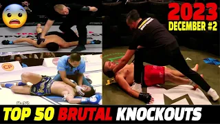【KO集】 ムエタイ,キックボ & MMA, ボクシング Brutal 50ノックアウト | 2023年 12月パート2。