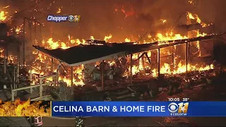 Celina Barn, House Burn When Firefighters Run Out Of Water
