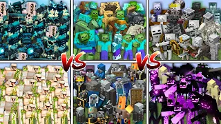 EXTREME ALL MOBS BATTLE in Minecraft Mob Battle