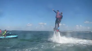 Flyboarding: Water sports activity in Bali Indonesia