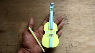 How to make violin from paper