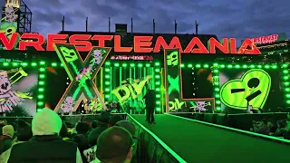 Wrestlemania XL Six Pack Ladder Match Entrance #wwe #wrestlemania #wrestling