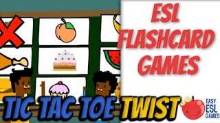 ESL Flashcard Games | Tic Tac Toe Twist - Videos For Teachers