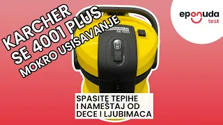 Karcher 4001 SE Plus test - mokro i suvo usisavanje