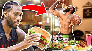 Eating The Kawhi Leonard Diet & Workout For 24 Hours!