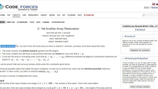C. Yet Another Array Restoration | Codeforces Round #667 (Div  3) | Maths