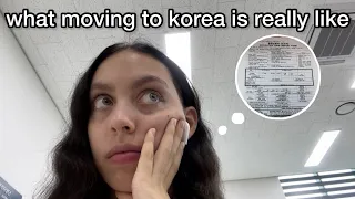 the reality of moving to korea🇰🇷 residence card, how to get a job, health certificate