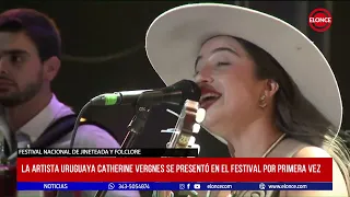 La artista Uruguaya Catherine Vergnes se presentó en el festival por primera vez