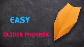 How to make an easy origami Glider Phoenix paper airplane 🎖️ - FLY FAR ✈️