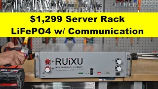 New! $1,299 Ruixu Server Rack Battery. Works with EG4 18KPV! UL1973
