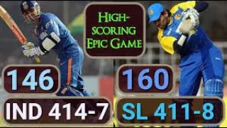 ind vs sl 414 odi highlights india 414 srilanka 410