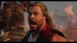 Thor: Love and Thunder | Opening Fight Scene | Thor Helps King Yakan | Ultra HD