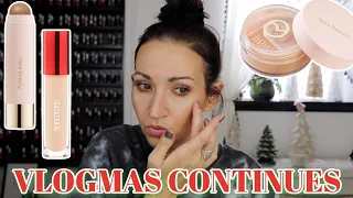 VLOGMAS CONTINUES! TRYING HOT NEW MAKEUP!!