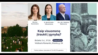 Kaip įtraukti visuomenę į gynybą?