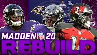 Lamar Jackson Signs a Record Breaking Deal! Rebuilding The Baltimore Ravens! Madden 20 Rebuild!