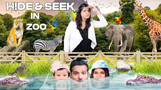 EXTREME HIDE & SEEK IN ZOO  | MYRA'S FIRST HIDE & SEEK *DANGEROUS ANIMALS*