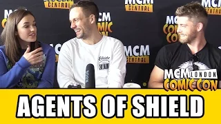 AGENTS OF SHIELD Interview - Elizabeth Henstridge, Nick Blood & Luke Mitchell