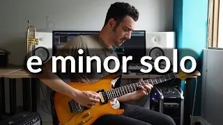 E Minor Solo | melody, tremolo bar, alternate picking, microtonal