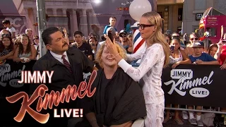 Guillermo & Cara Delevingne Give Summer Haircuts to Pedestrians